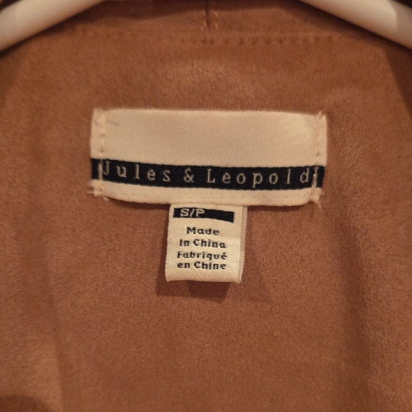 Jules & Leopold Mauve Draped Cardigan - Picture 2 of 7